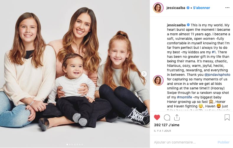 Jessica Alba et ses enfants