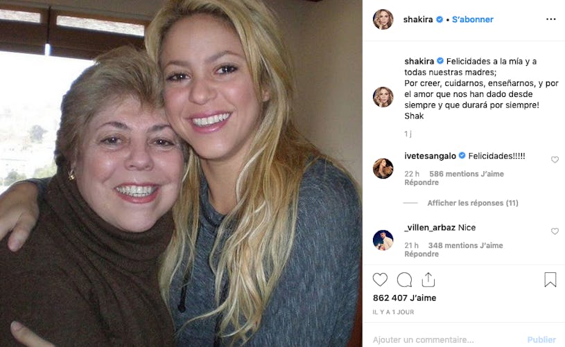 Shakira et sa maman