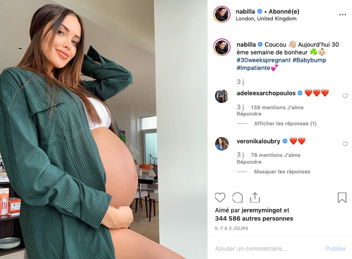 Nabilla : baby-bump de 30 semaines !
