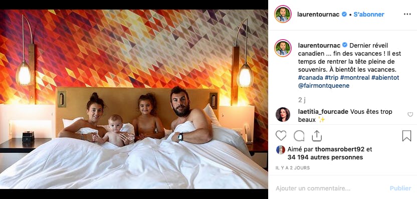 Dernière photo de vacances pour Laurent Ournac et sa famille