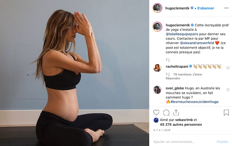 Alexandra Rosenfeld prof de warrior yoga : et si on se mettait plutôt au yoga prénatal ?