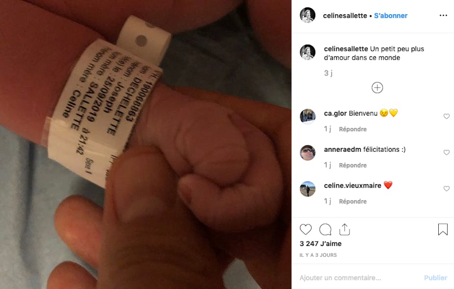 L'actrice Céline Salette a annoncé la naissance d'un petit Joseph