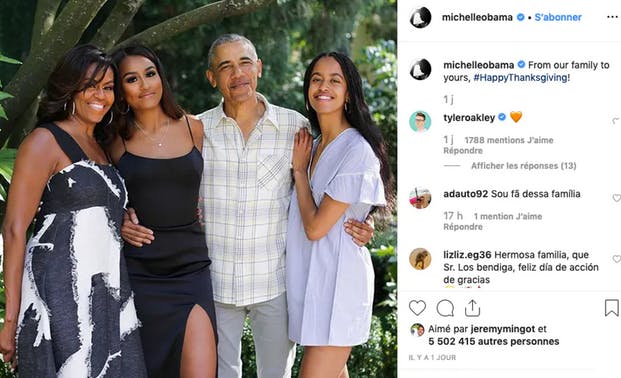 Barack et Michelle Obama : le portrait de famille de l'année 