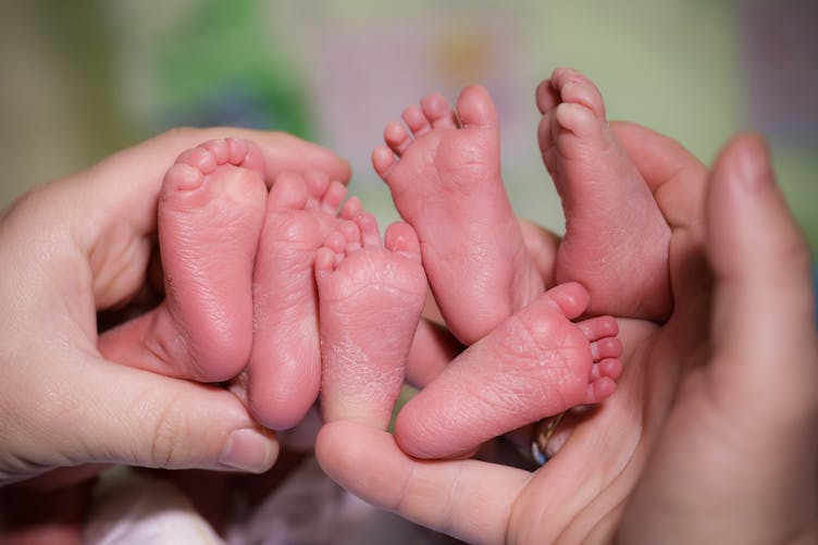 naissance de trois bébés