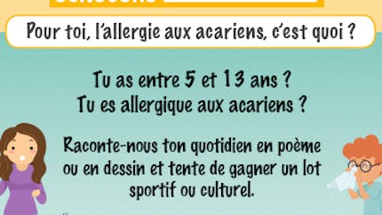 Allergie aux acariens : un concours destiné aux enfants 