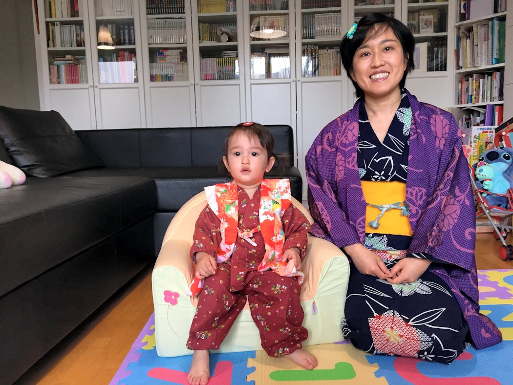 maman japonaise et sa fille