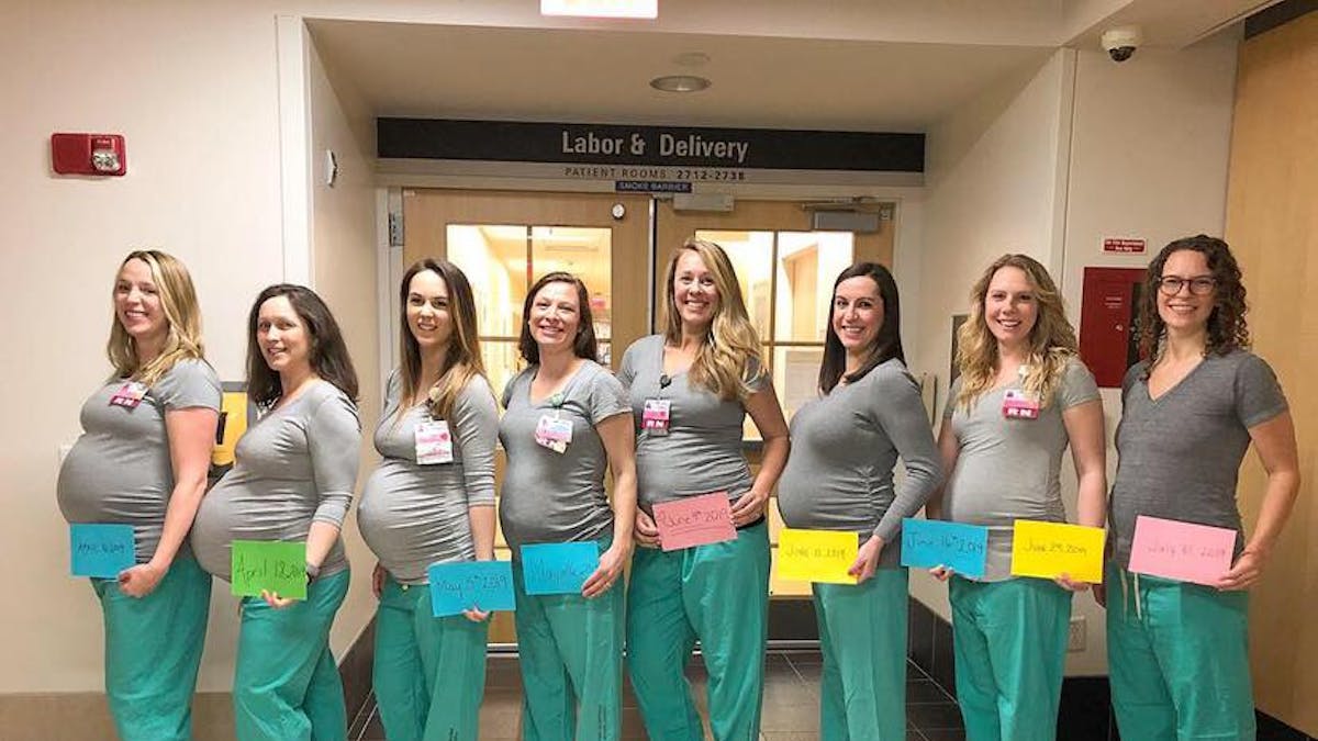 Infirmières enceintes du Maine Médical Center