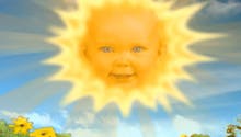 Le bébé soleil des Télétubbies vient d'avoir un bébé