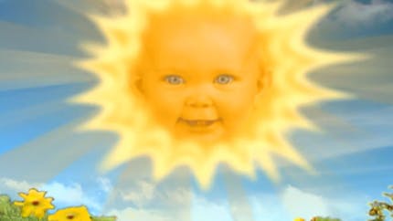 Le bébé soleil des Télétubbies vient d'avoir un bébé