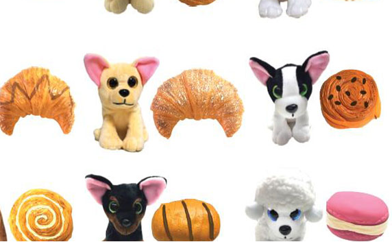 peluche chien viennoiserie