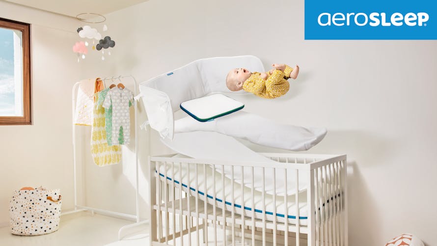 gamme de matelas, protège-matelas et oreiller pour bébé AeroSleep