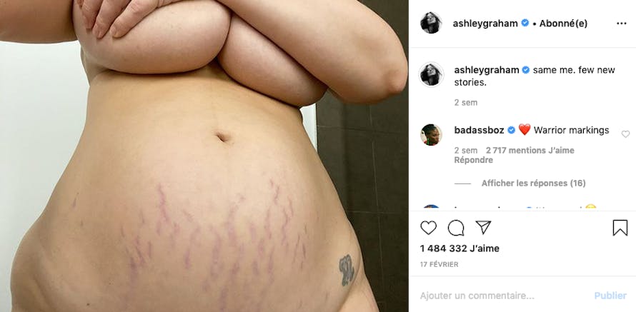 Là encore, Ashley Graham a dévoilé son corps, changé par la grossesse : "la nouvelle moi"