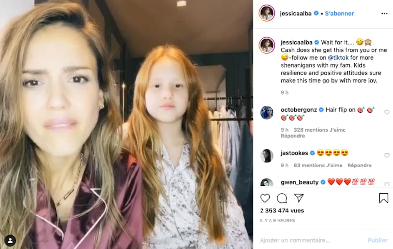 Jessica Alba fait des sessions Tik Tok avec sa fille