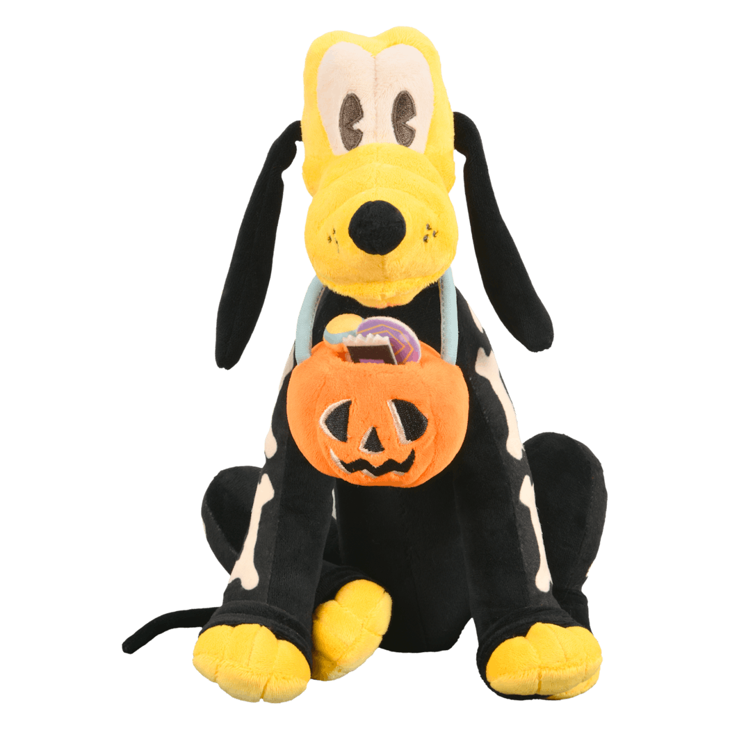 Peluche Pluto et citrouille Halloween