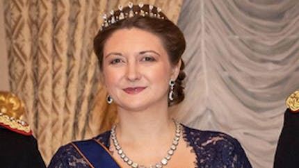 Grossesse : la princesse Stéphanie de Luxembourg fait sa première apparition en public enceinte