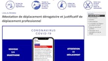 Coronavirus : l’Attestation de déplacement disponible sur smartphone dès aujourd'hui