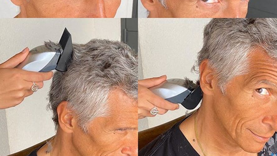 Nagui confiné : ses enfants s'improvisent coiffeurs ! | Parents.fr