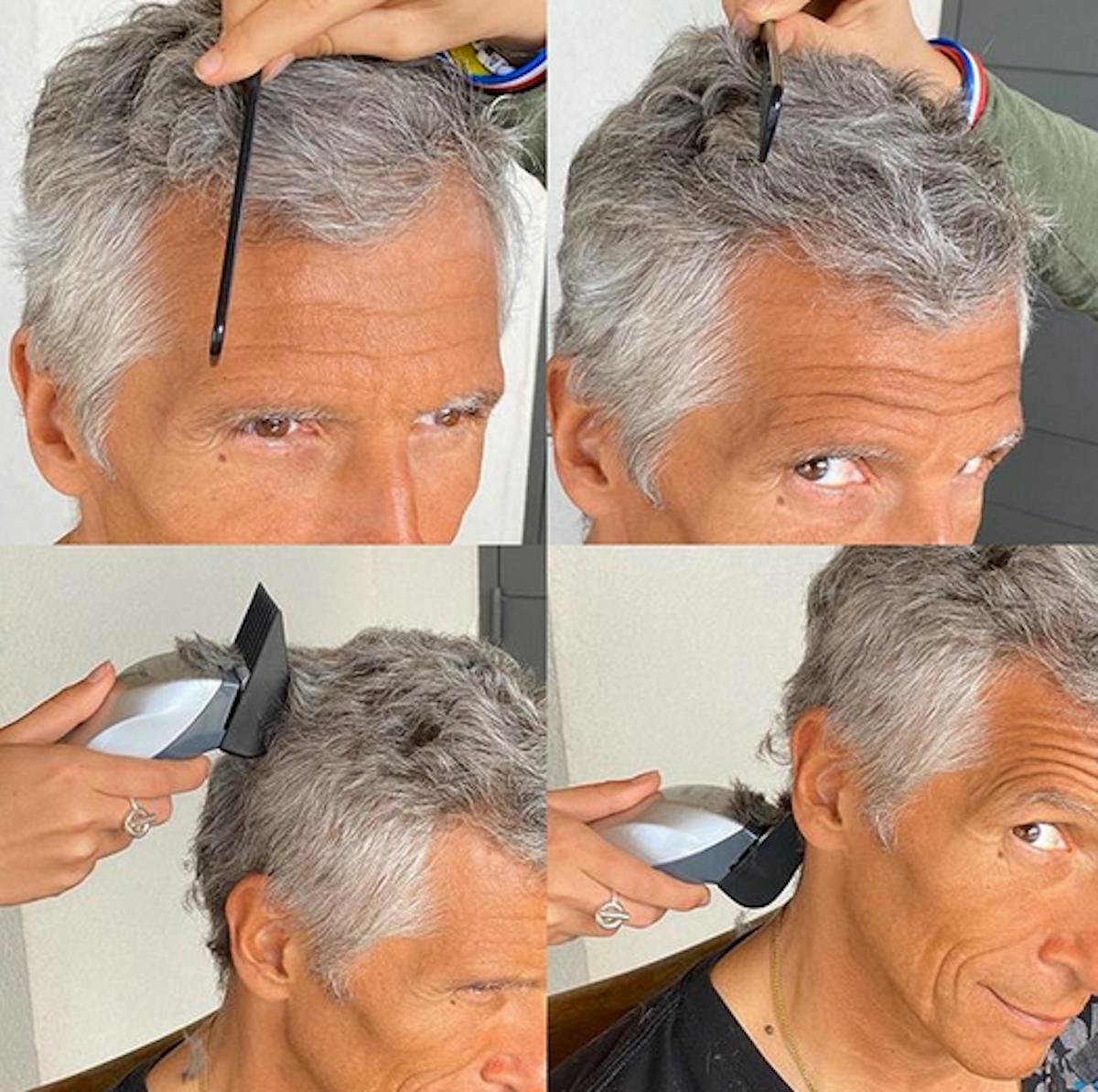 Nagui confiné : ses enfants s'improvisent coiffeurs ! | Parents.fr