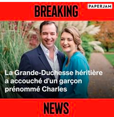 Le Prince Heritier Et La Princesse Heritiere Du Luxembourg Parents D Un Petit Charles Parents Fr