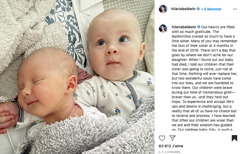 Alec et Hilaria Baldwin : deux bébés à 5 mois d'écart !