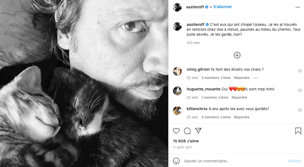 Alexandre Astier a sept enfants (et deux chats)