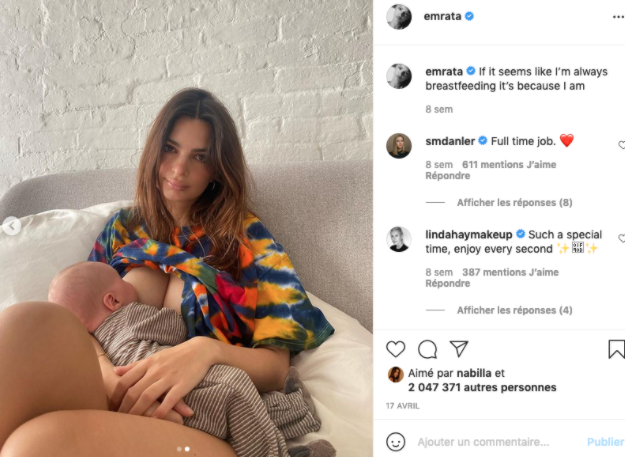Marion Cotillard Shy M Emily Ratajkowski Ces Stars Qui Allaitent Leur Bebe Parents Fr