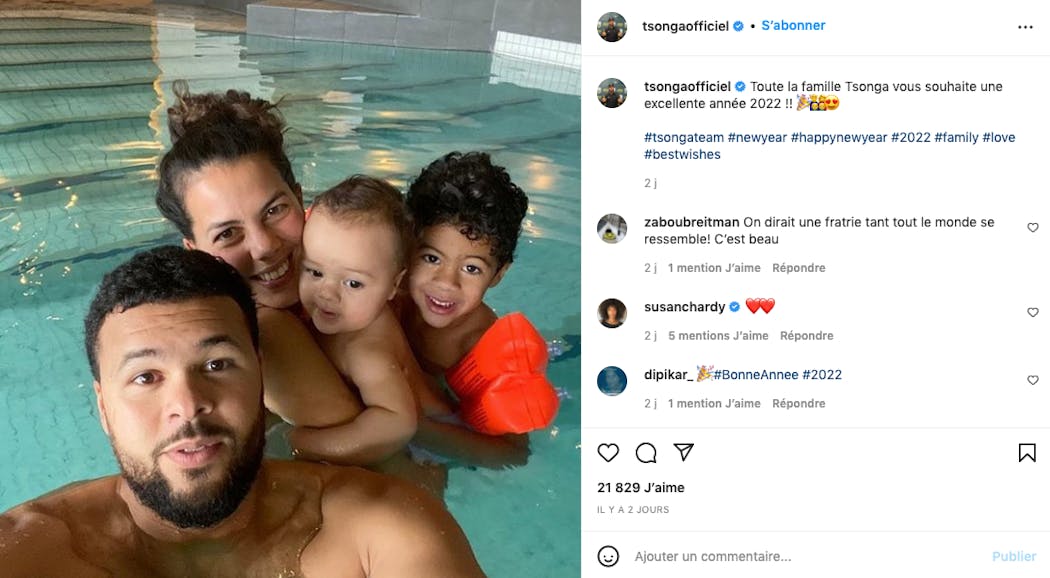 Jo-Wilfried Tsonga : selfie piscine
