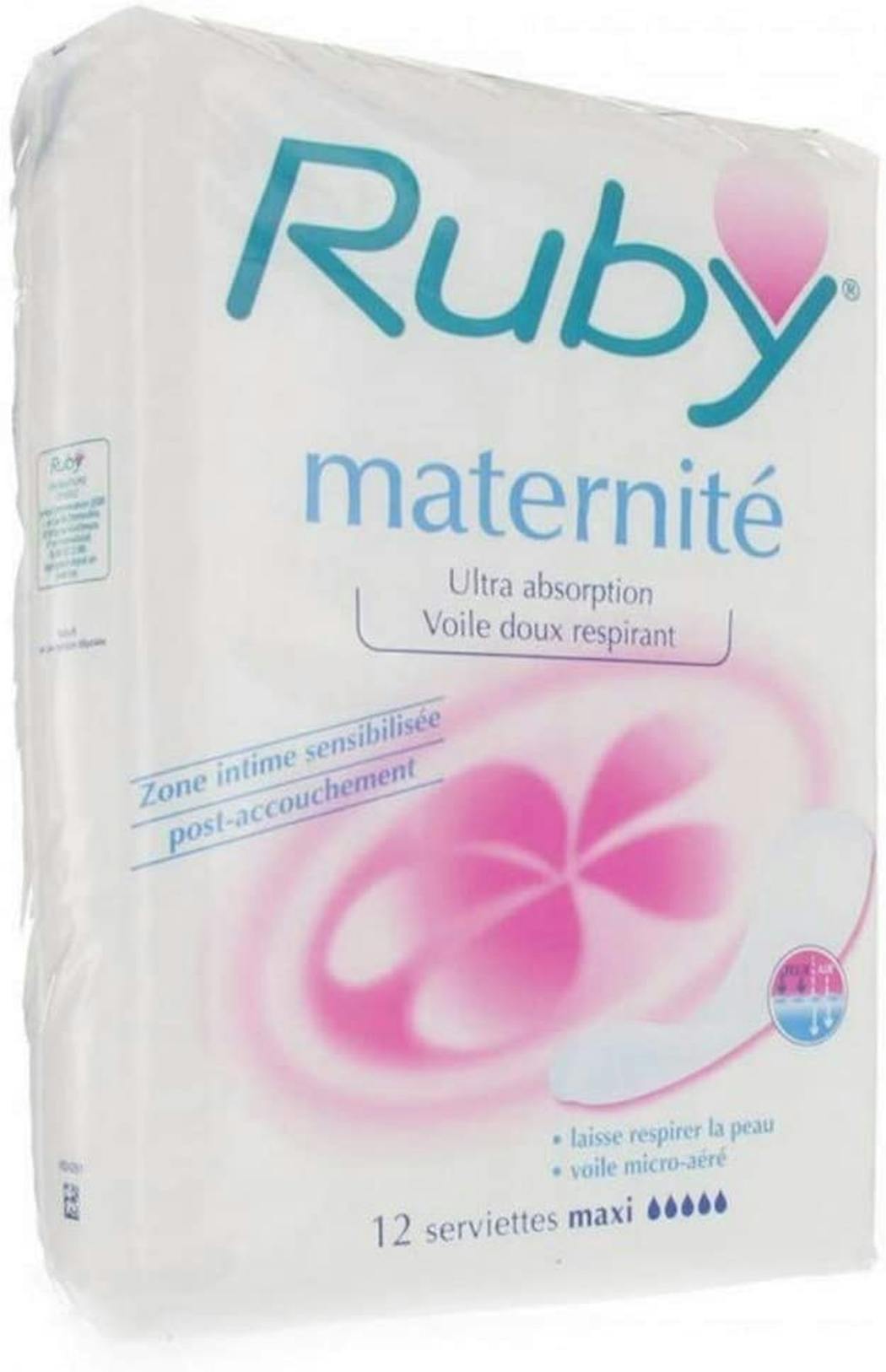 12 serviettes de maternité post partum - Maternéal