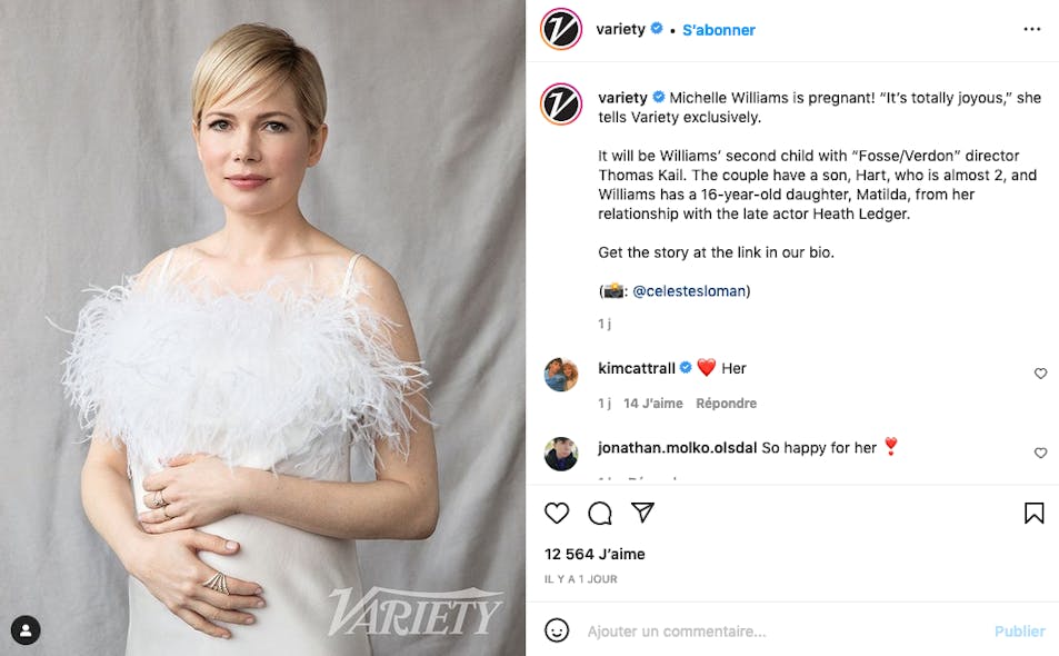 Michelle Williams soon to be a mother for the third time