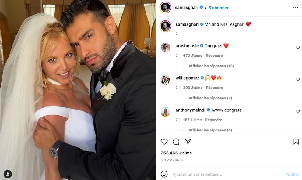 Britney Spears et Sam Asghari : just married !