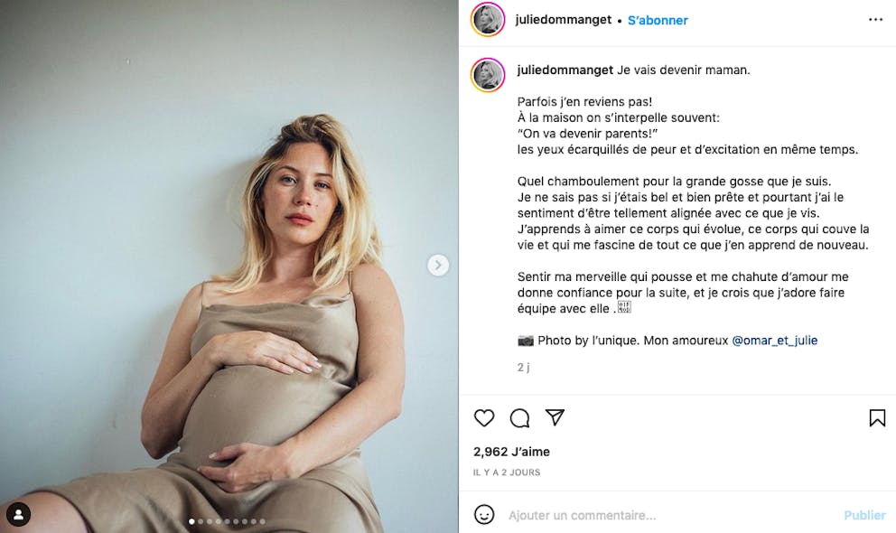 Julie Dommanget (Ici tout commence) est enceinte de son premier enfant