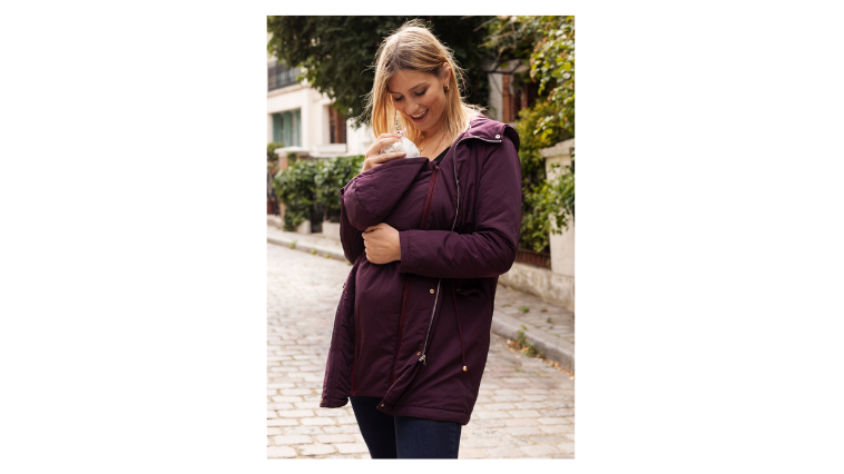 Veste Porte-Bébé Polaire Smallshow 3 En 1 | Maternité Kangourou | Capuche - Pour Allaitement Et Portage