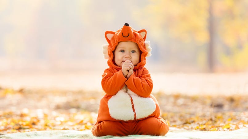 bébé déguisé en renard
