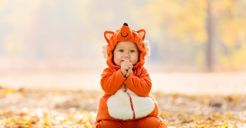 bébé déguisé en renard