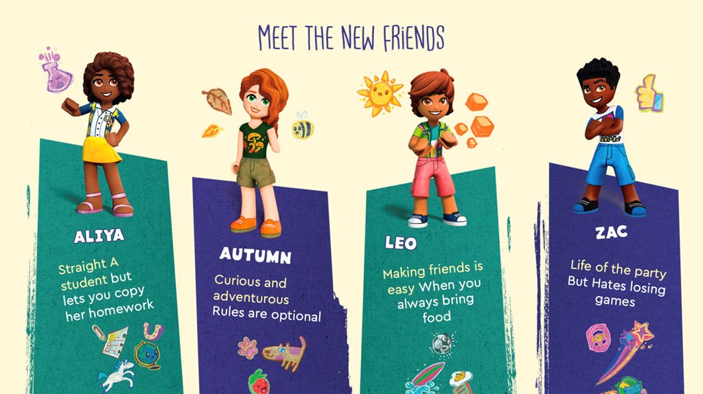 Les nouveaux personnages de LEGO Friends