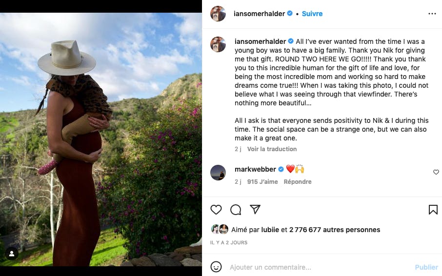 Nikki Reed et Ian Somerhalder bientôt parents pour la deuxième fois