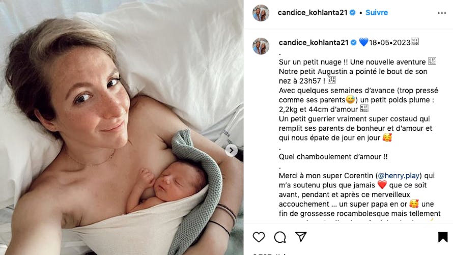 Candice (Koh-Lanta) est devenue maman pour la première fois