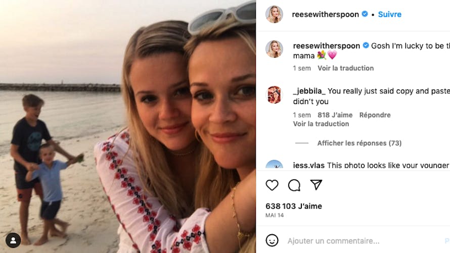 La ressemblance est toujours frappante entre Reese Witherspoon et sa fille aînée