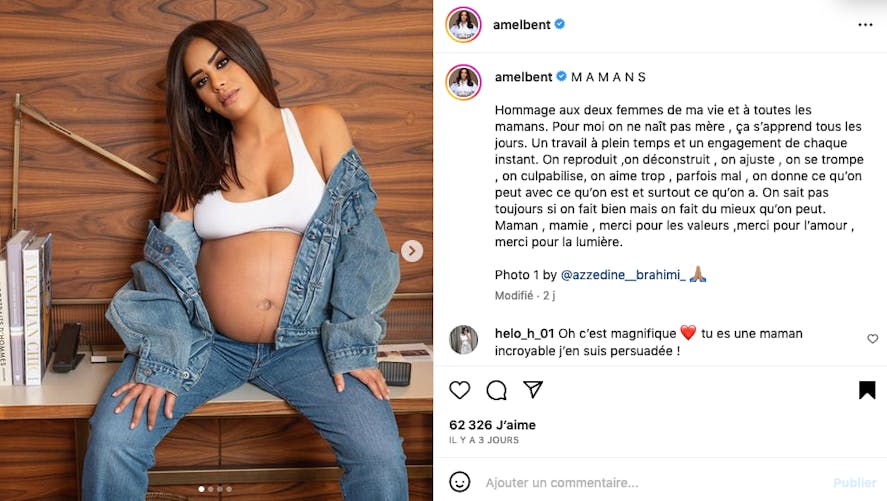 Amel Bent : photo inédite de grossesse