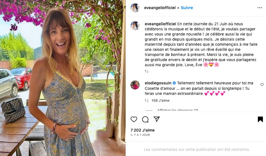 Eve Angeli attend son premier enfant !
