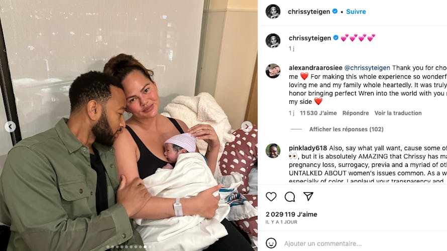 Surprise ! John Legend et Chrissy Teigen ont accueilli un bébé par mère porteuse