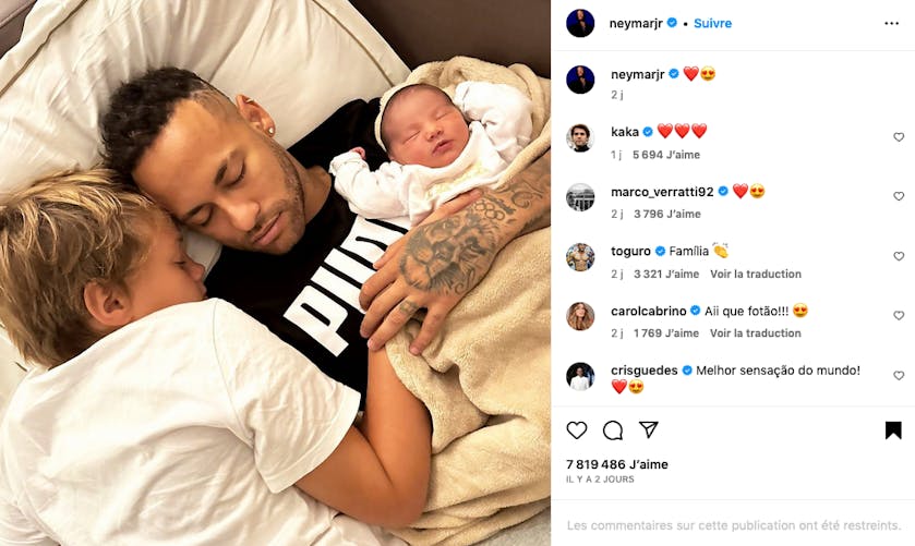 Neymar présente sa fille : Mavie