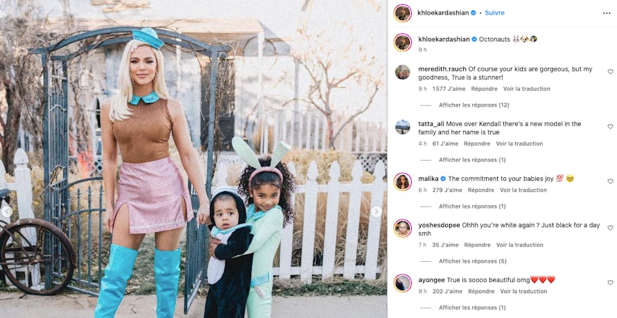 Khloé Kardashian et ses enfants déguisés