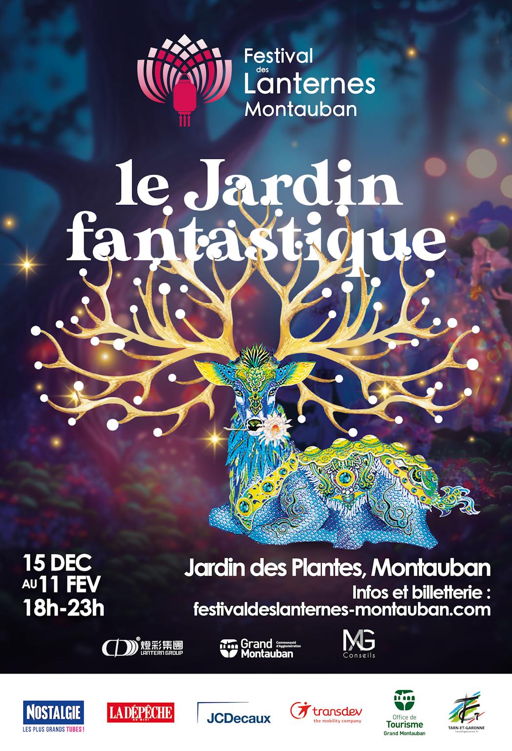 Affiche Festival des Lanternes Montauban