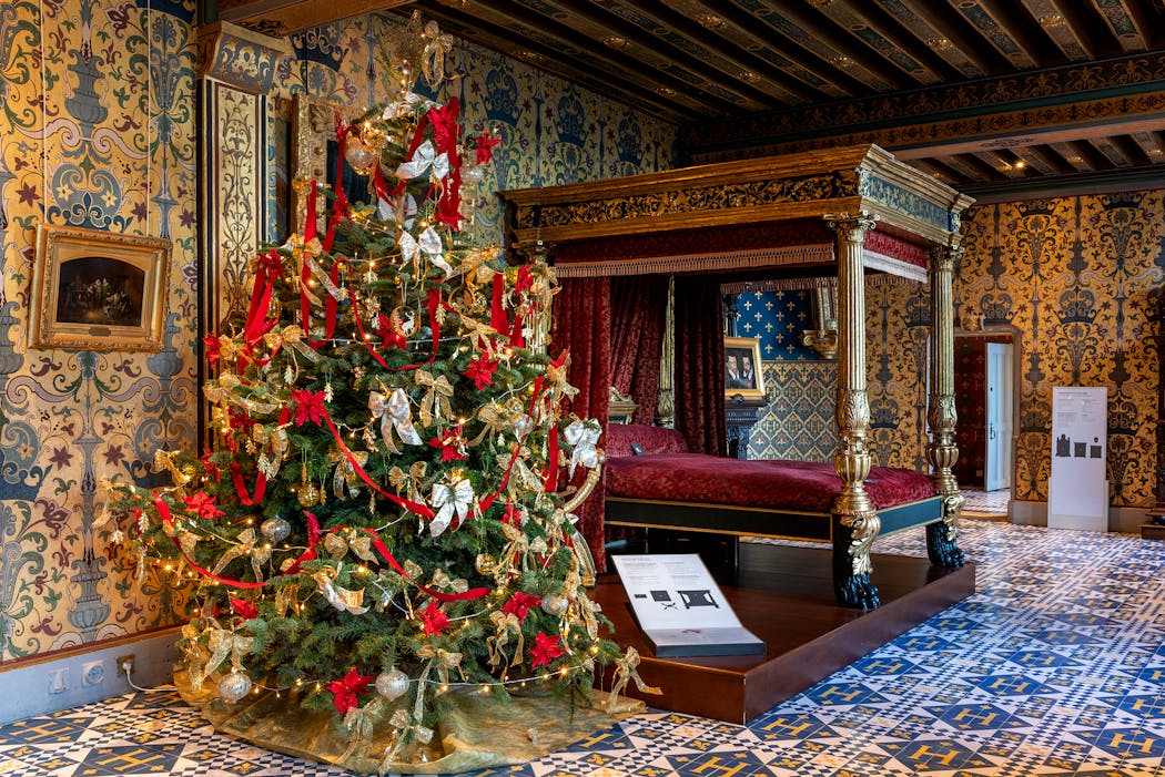Chambre décorée au château de Blois
