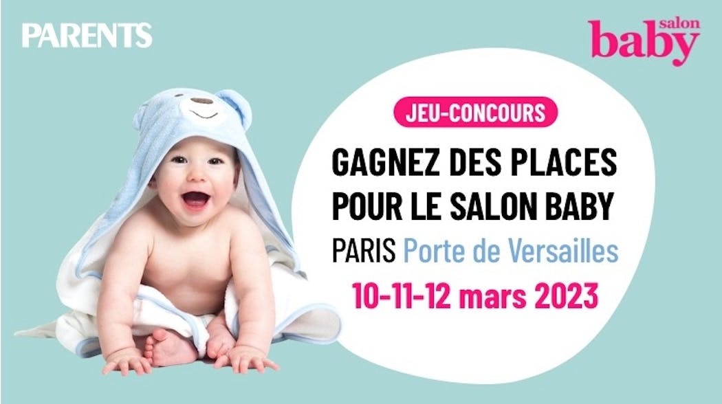 Affiche jeu concours Salon baby Paris.