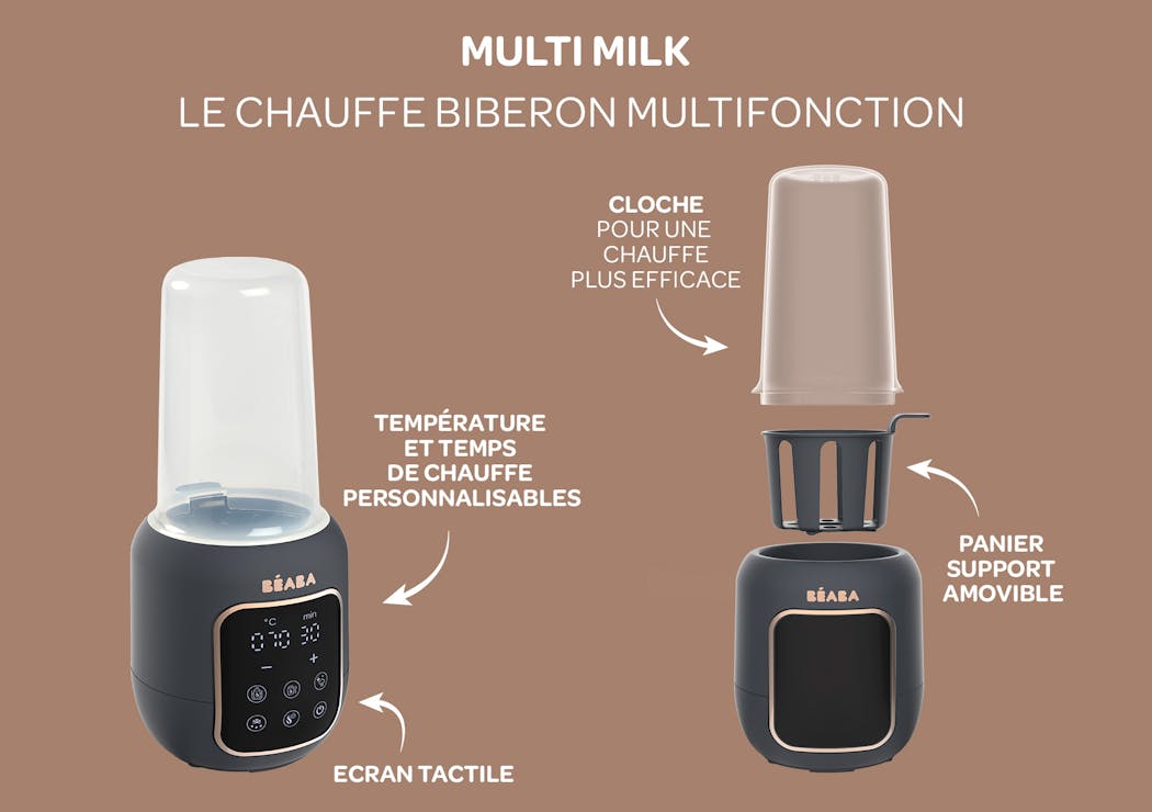 Le Chauffe Biberon Multi Milk de chez Béaba