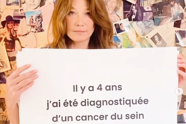Carla Bruni diagnostiquée d'un cancer du sein