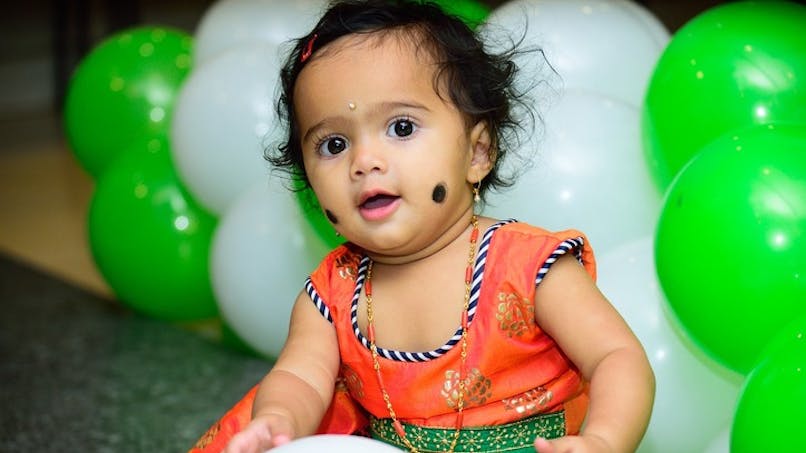 Bébé portant le prénom indien Priya