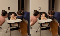 La vidéo adorable (et très drôle) d’un bébé rencontrant pour la première fois la sœur jumelle de sa mère